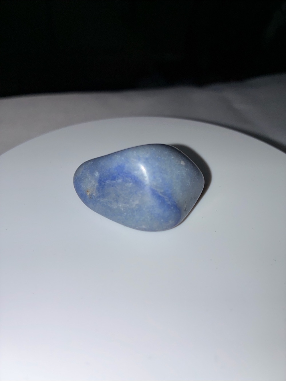 Calming Blue Aventurine Polished Crystal Necklace – Hand-Woven Artisan Pendant - Picture 4 of 9